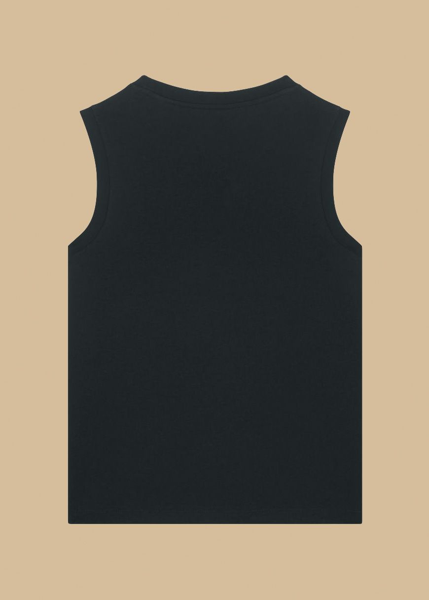 Cropped Tanktop Woman Black