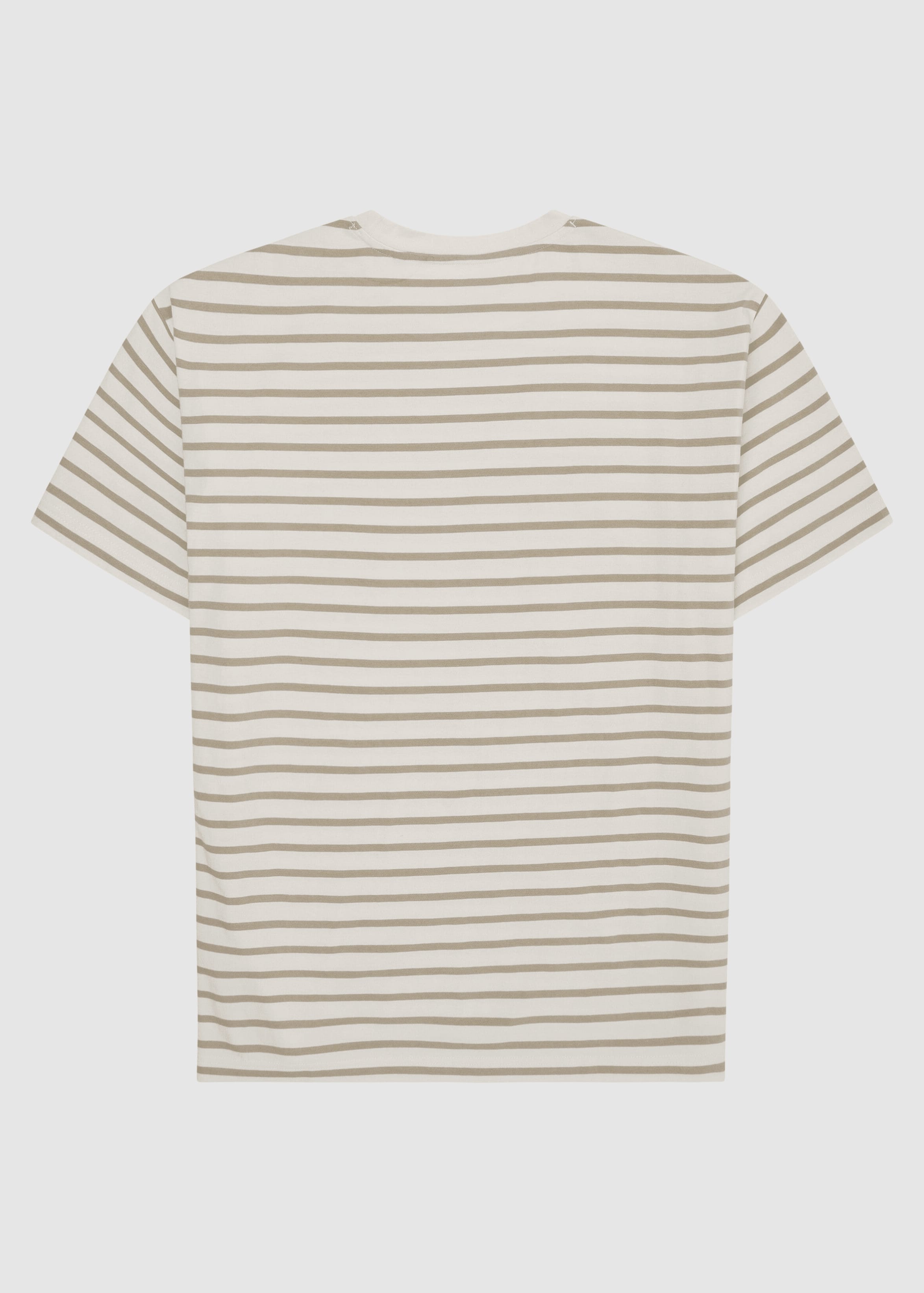 Loose Striped T-Shirt Beige Stripe