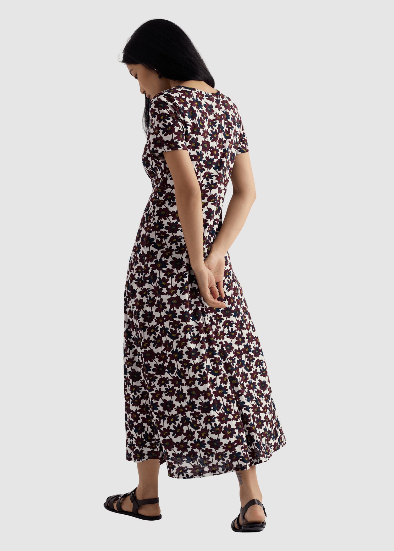 Chapelle Dress Inked Cosmos Chalk