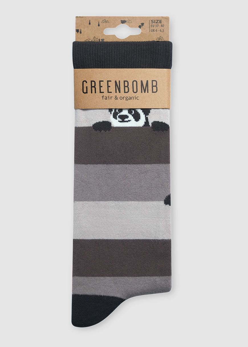 Animal Panda Stripes Socks