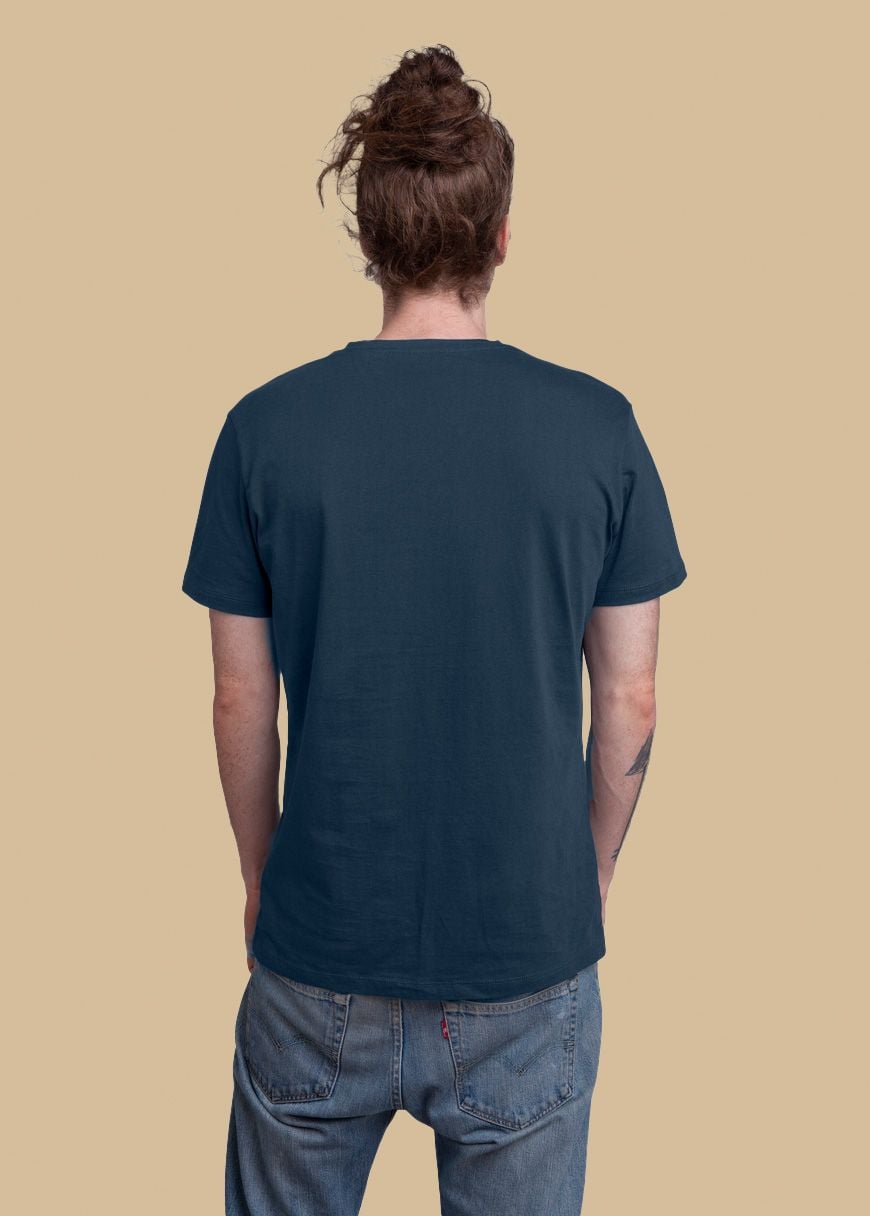 GXB-STTM562-FRENCHNAVY-04.jpg V-Neck T-Shirt Man French Navy
