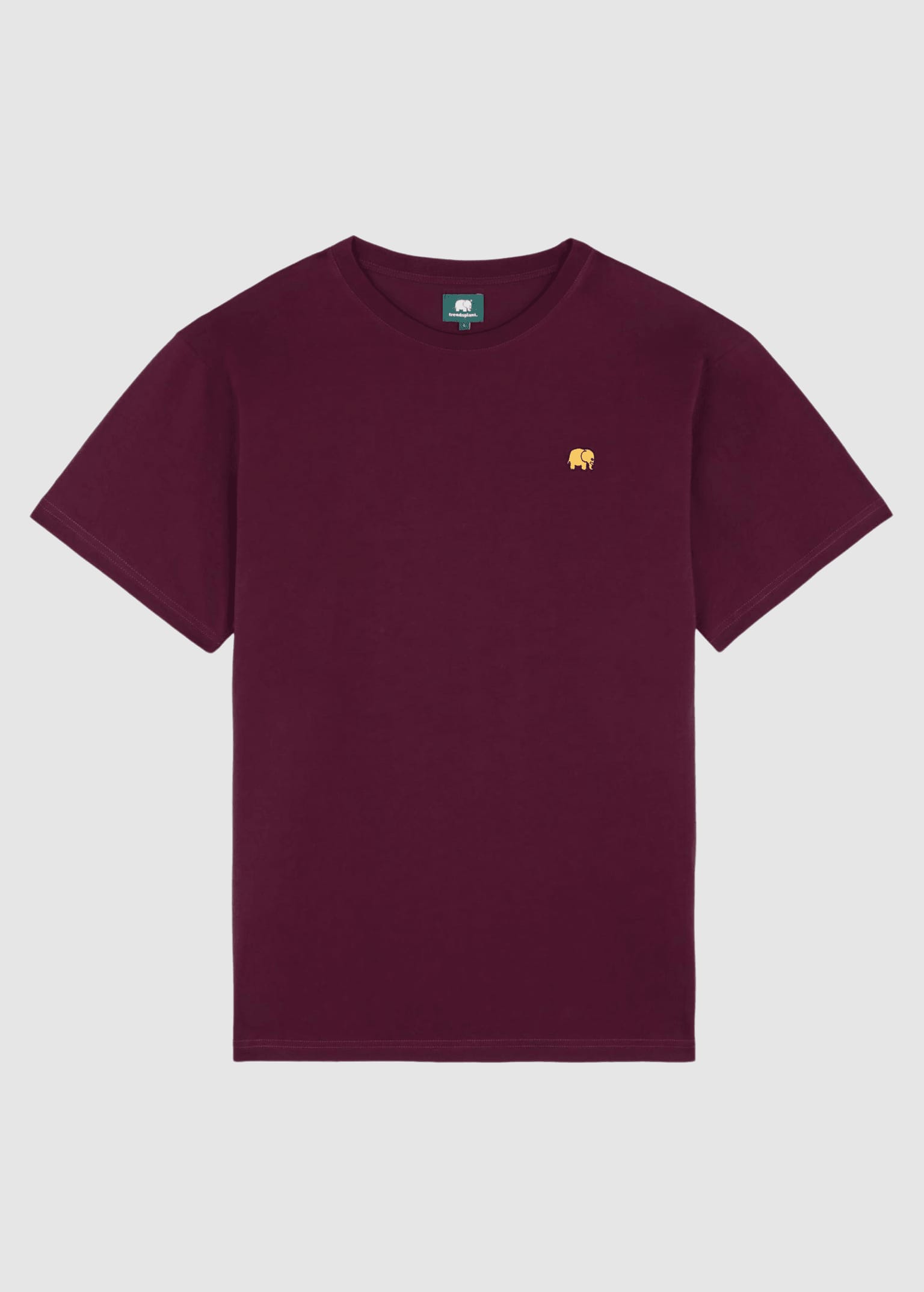 trendsplant-organic-essential-t-shirt-wine-red-5.jpeg Organic Essential T-Shirt Wine Red