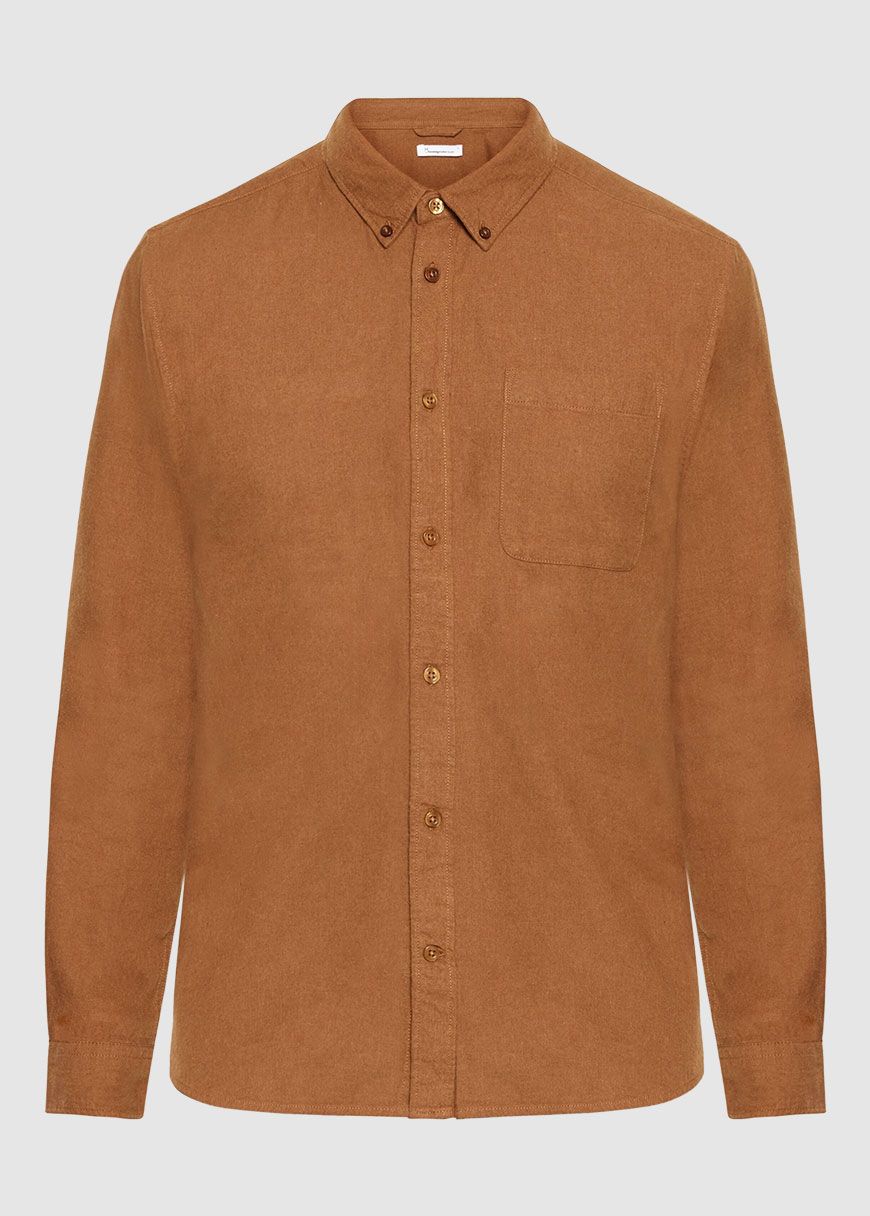 Regular Fit Melangé Flannel Shirt Regular Fit Melangé Flannel Shirt