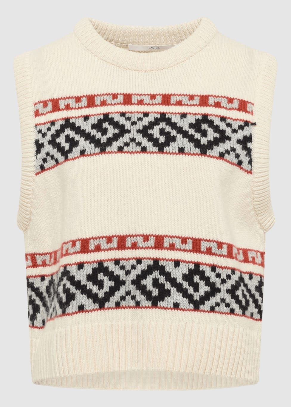 lanius-koeln-jacquard-pullunder-off-white-multicolour-6.jpeg Jacquard Pullunder Off White/ Multicolour