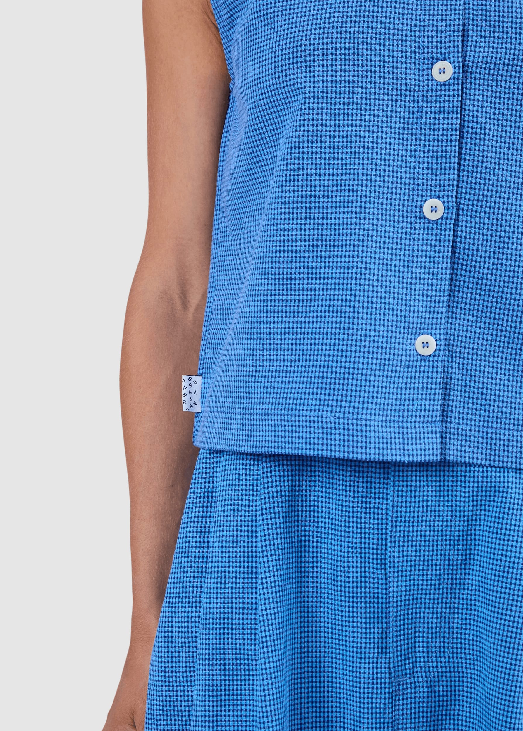 Checks Button Up Blouse