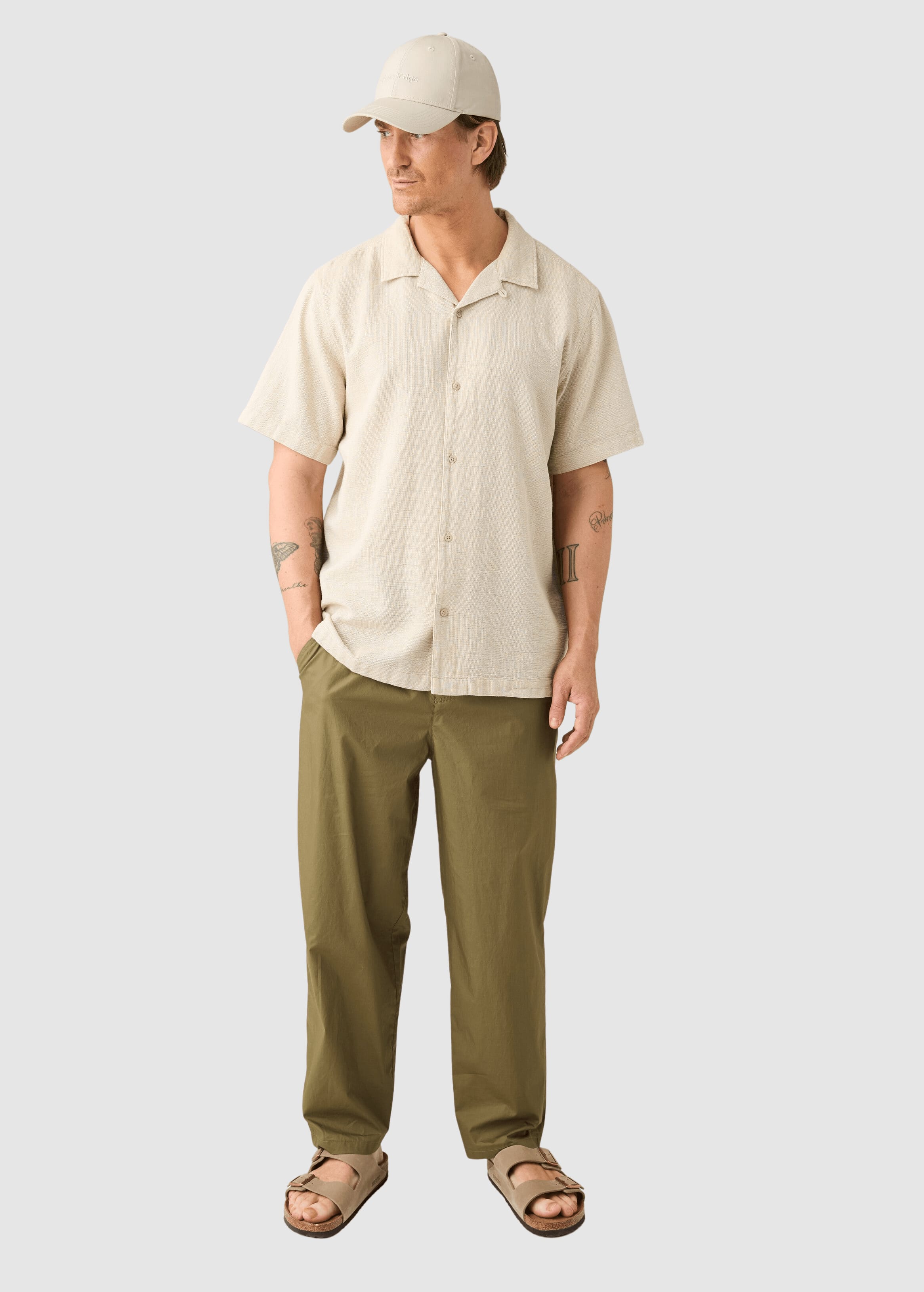 Relaxed Short Sleeve Shirt Twill