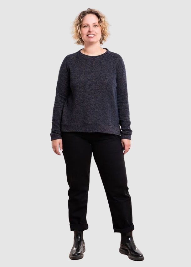 Fine-Eco Slitted Pullover