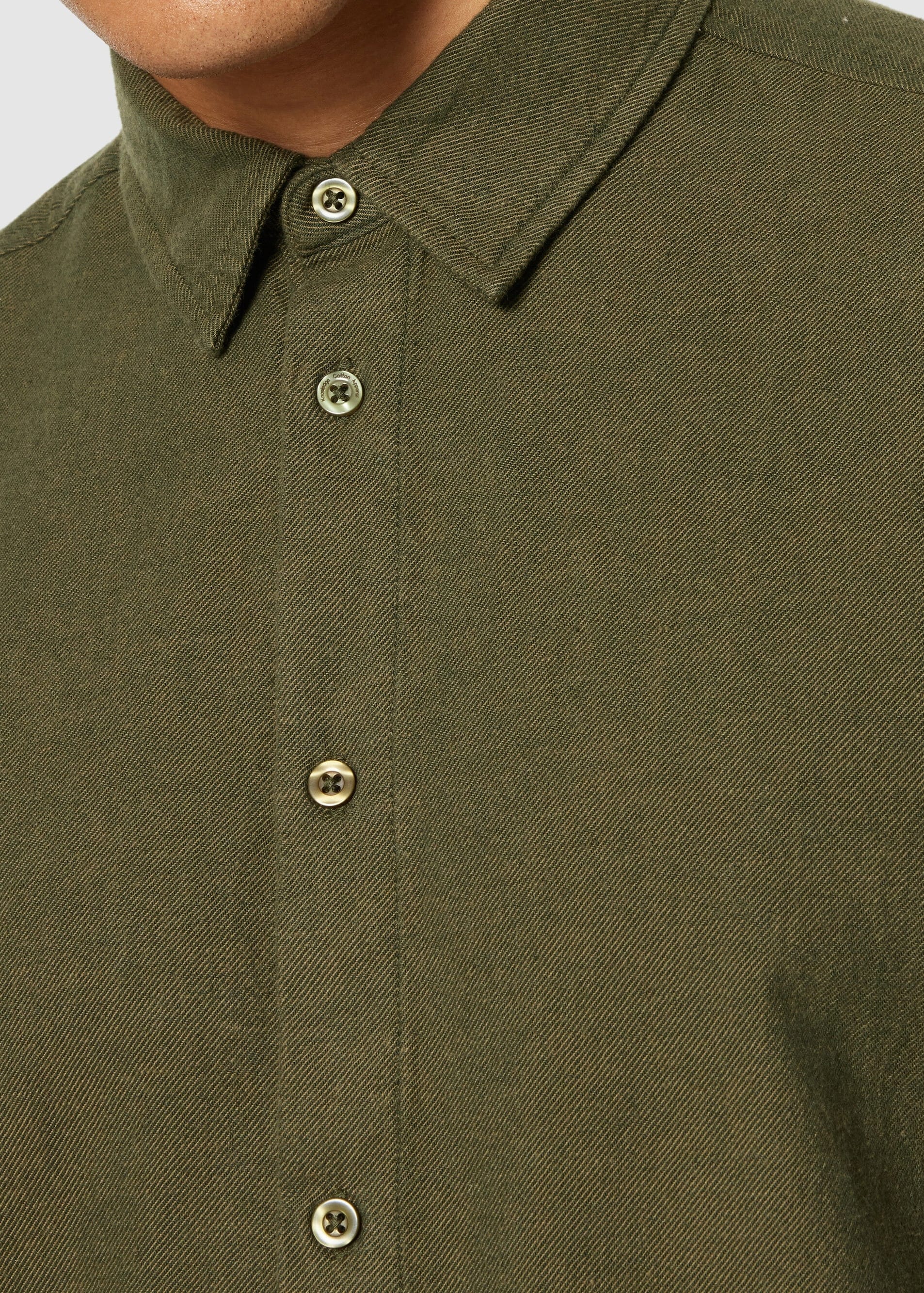 knowledge-cotton-apparel-dune-regular-flannel-shirt-forrest-night-4.jpeg Dune Regular Flannel Shirt Forrest Night