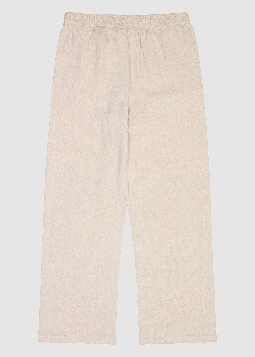 Posey Wide Mid-Rise Linen Pants