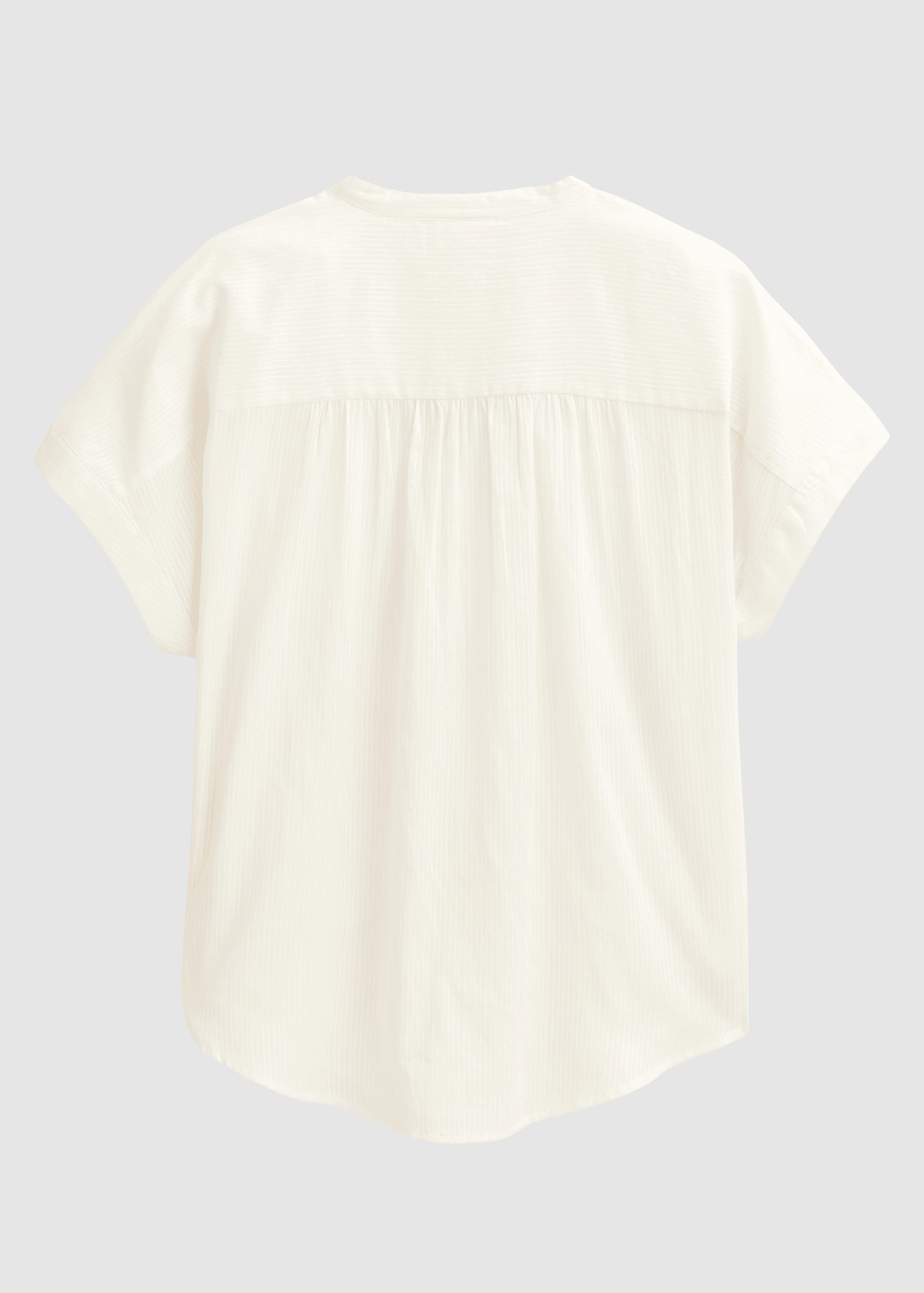 Kurzarm-Bluse Weiß Kurzarm-Bluse Weiß