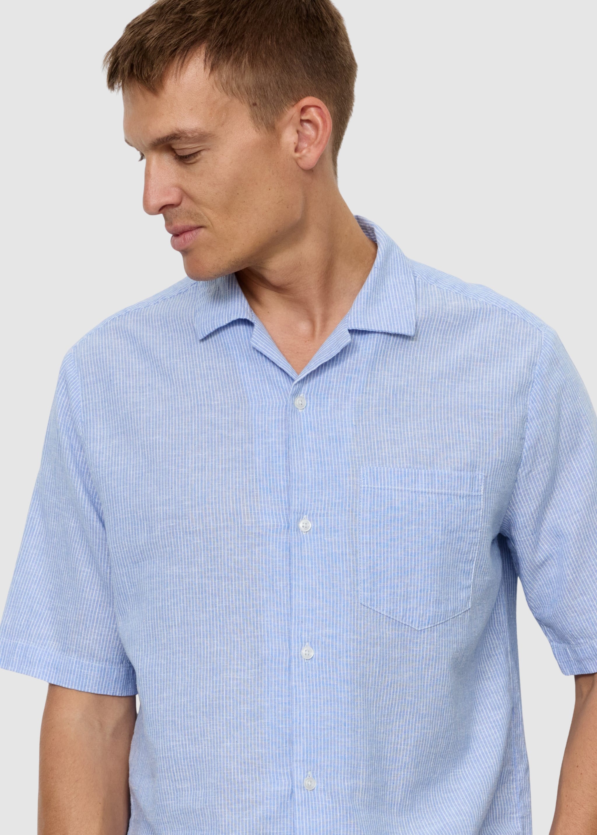 Shirt Cashew Stripes Blue Shirt Cashew Stripes Blue