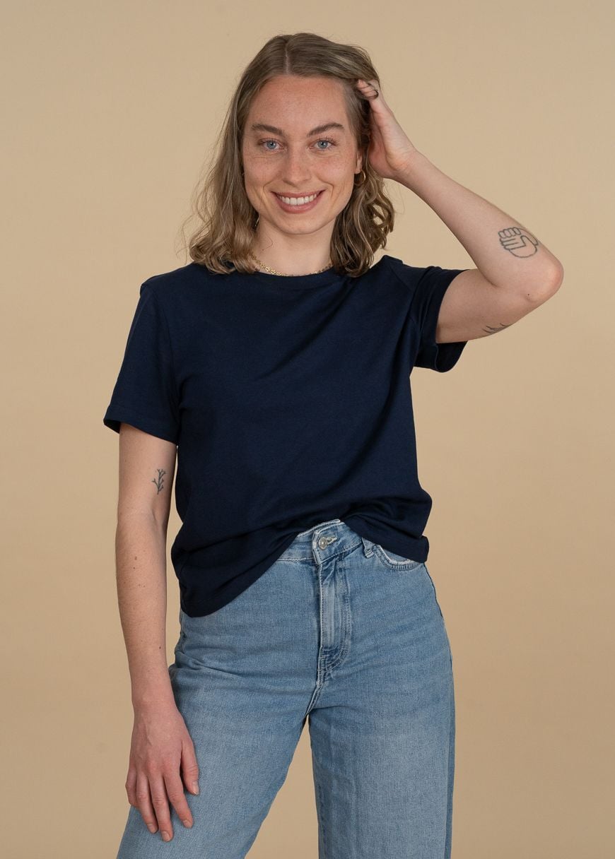 GXB-STTW172-FRENCHNAVY-05.jpg Classic T-Shirt Woman French Navy