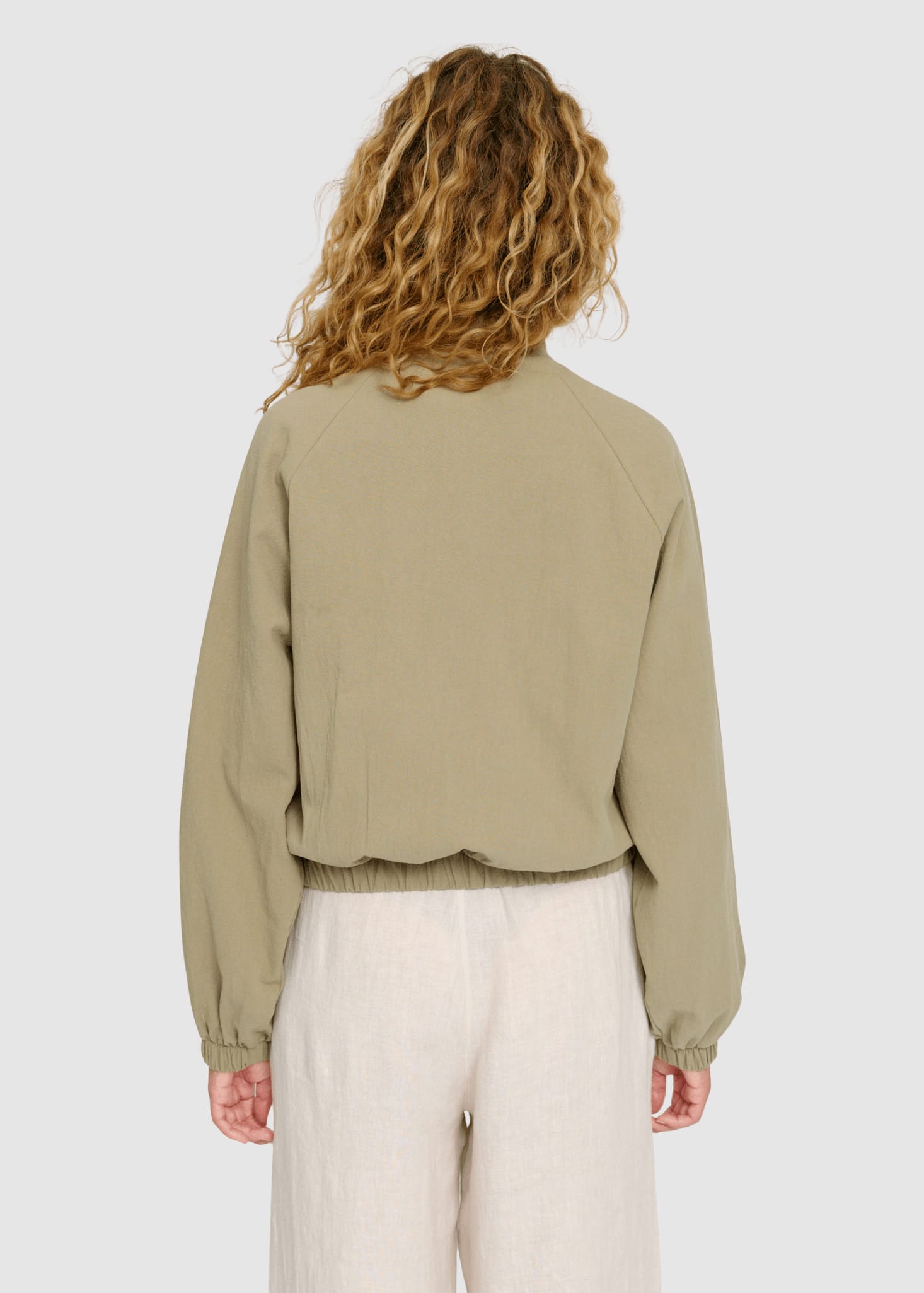 Short Cotton Bomber Sea Green Short Cotton Bomber Sea Green