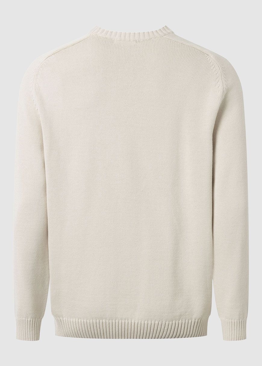 Plain Knitted Crew Neck