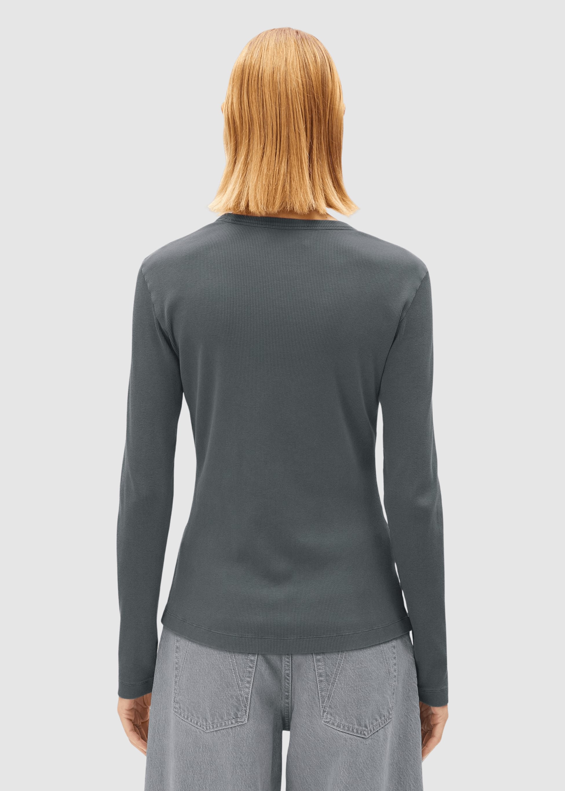 Gmt Dye Rib Longsleeve Space Steel