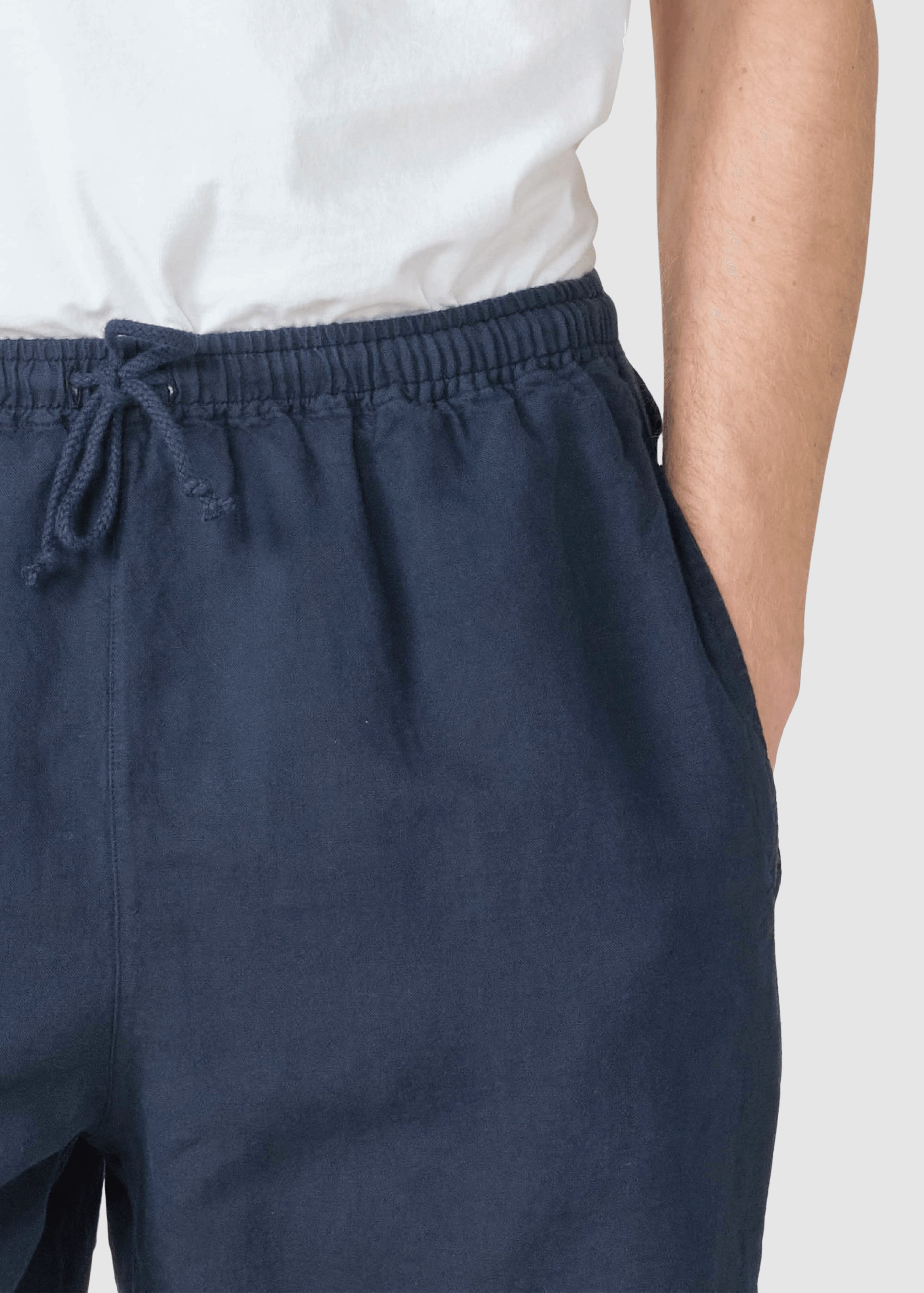 Bertram Linen Shorts Ocs Navy