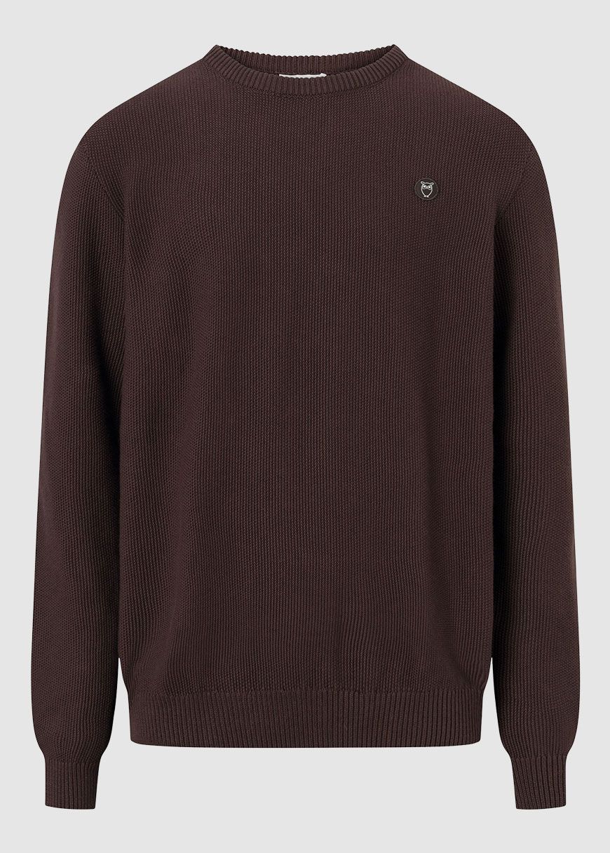 Pique Badge Knit O-Neck Pique Badge Knit O-Neck
