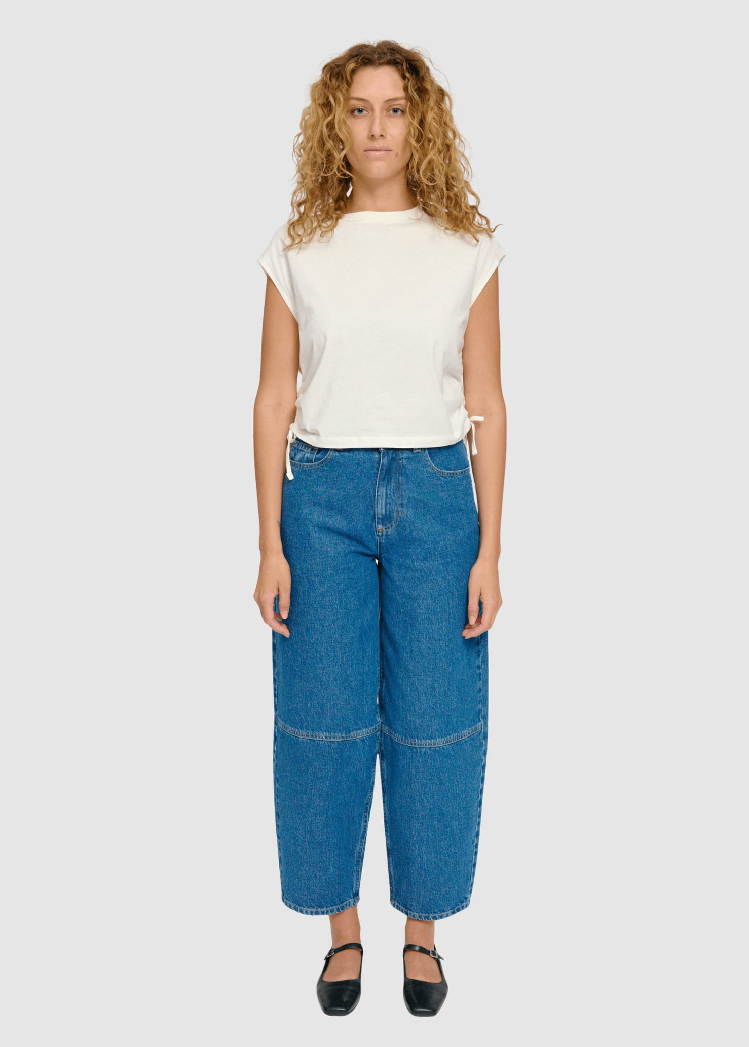 Tie Detail T-Shirt Offwhite Tie Detail T-Shirt Offwhite