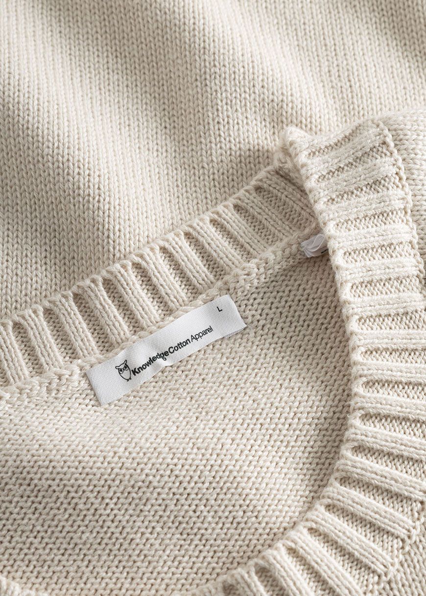 Plain Knitted Crew Neck