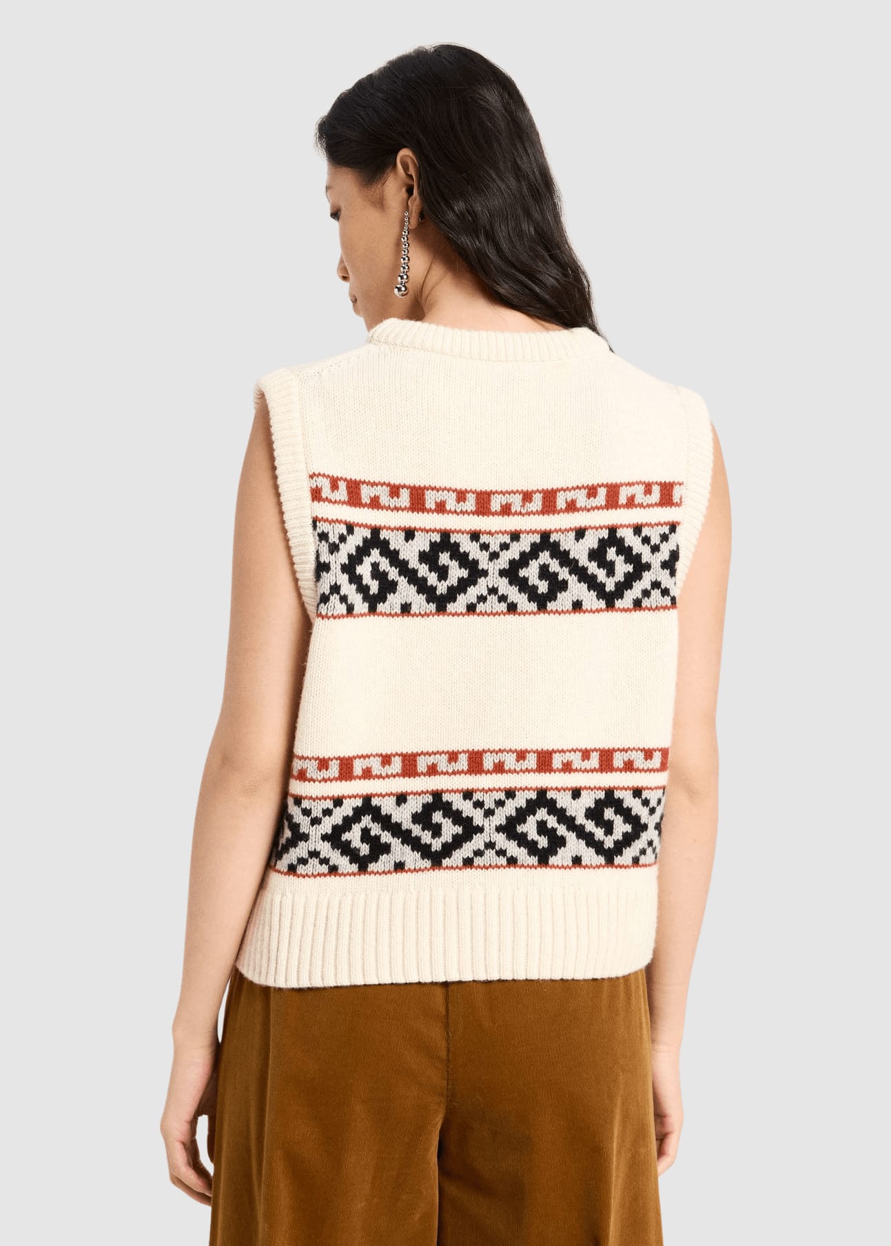 lanius-koeln-jacquard-pullunder-off-white-multicolour-2.jpeg Jacquard Pullunder Off White/ Multicolour