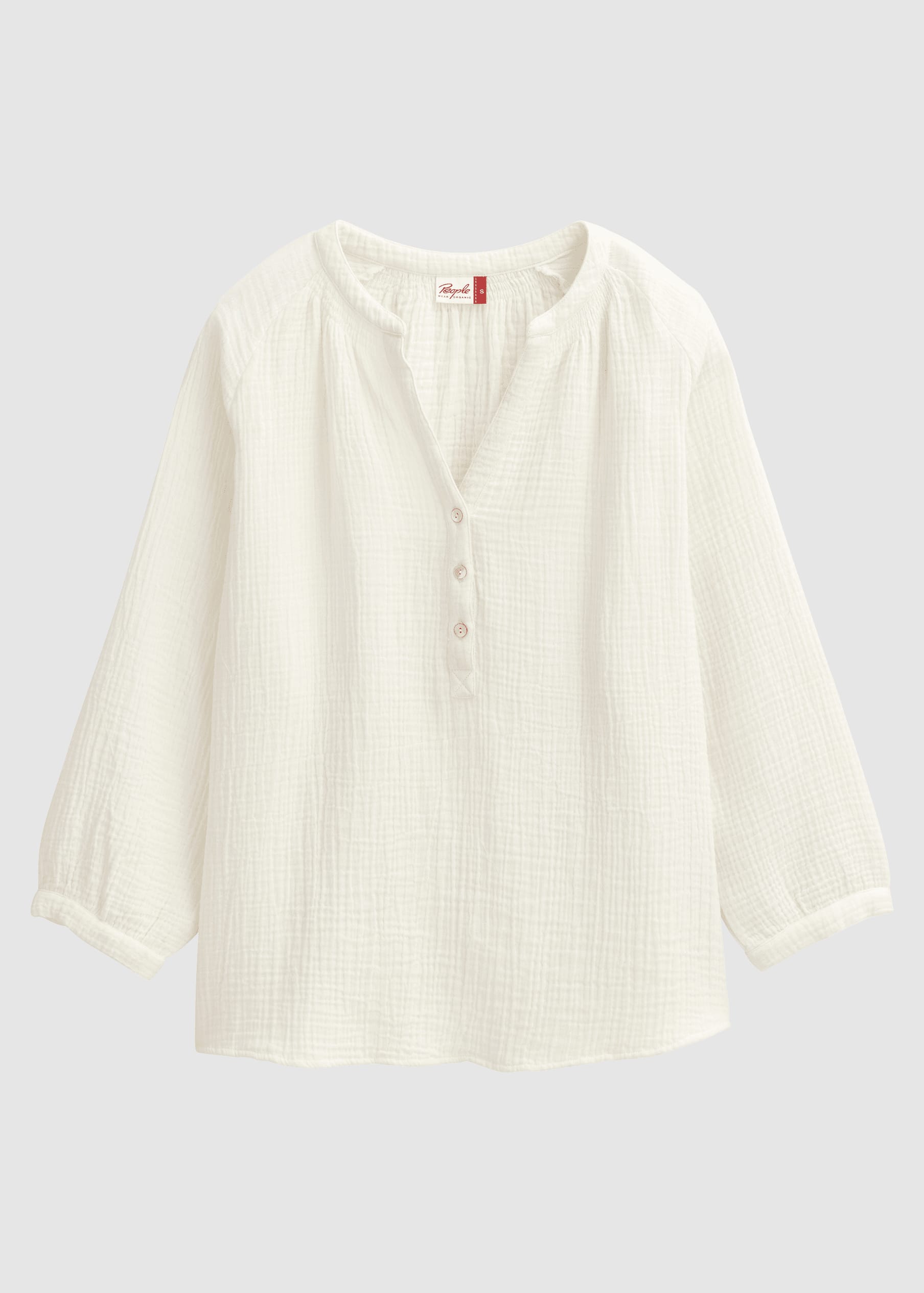 Musselin-Bluse Weiß