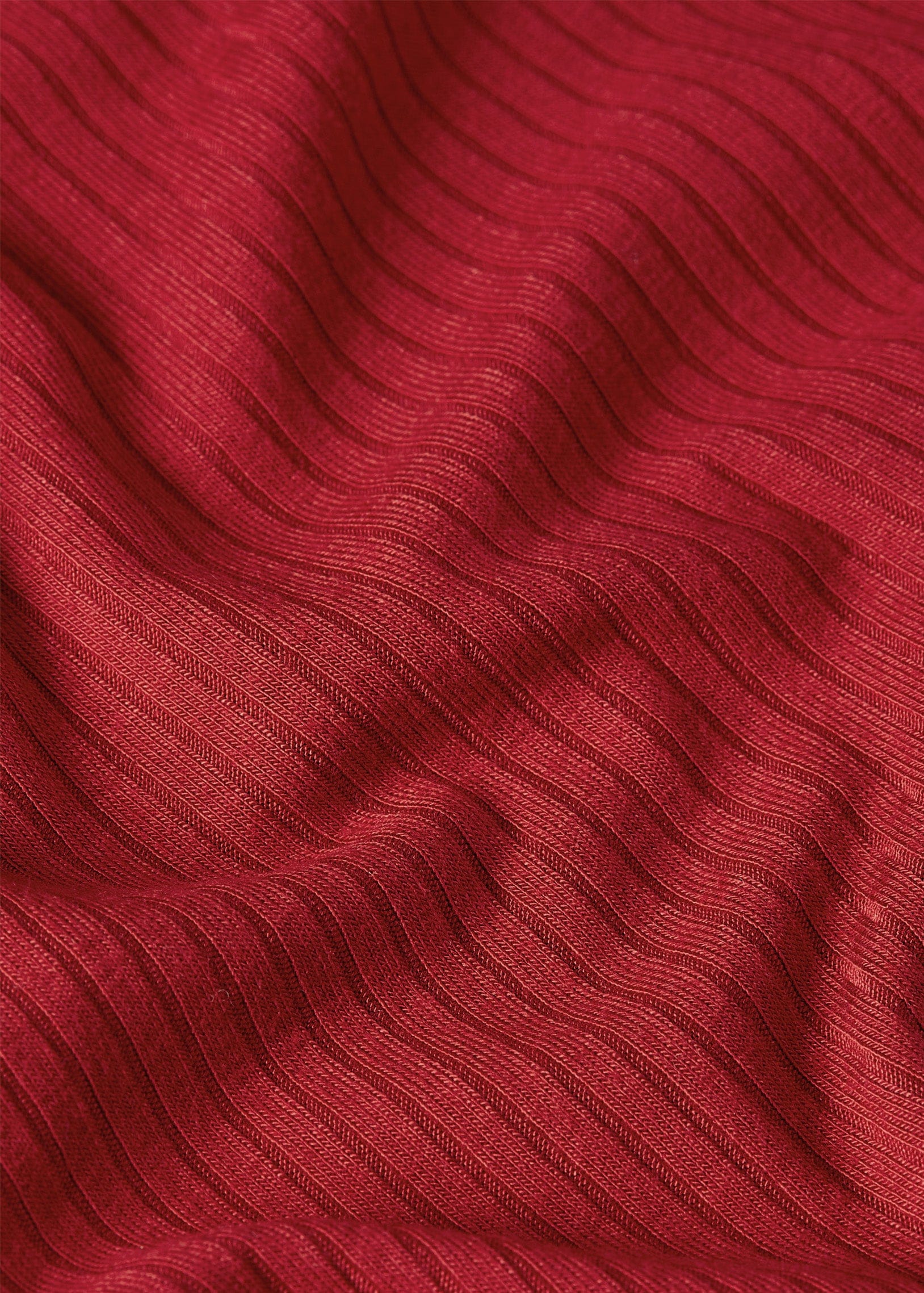 Carice Top Uni Rib Chili Red