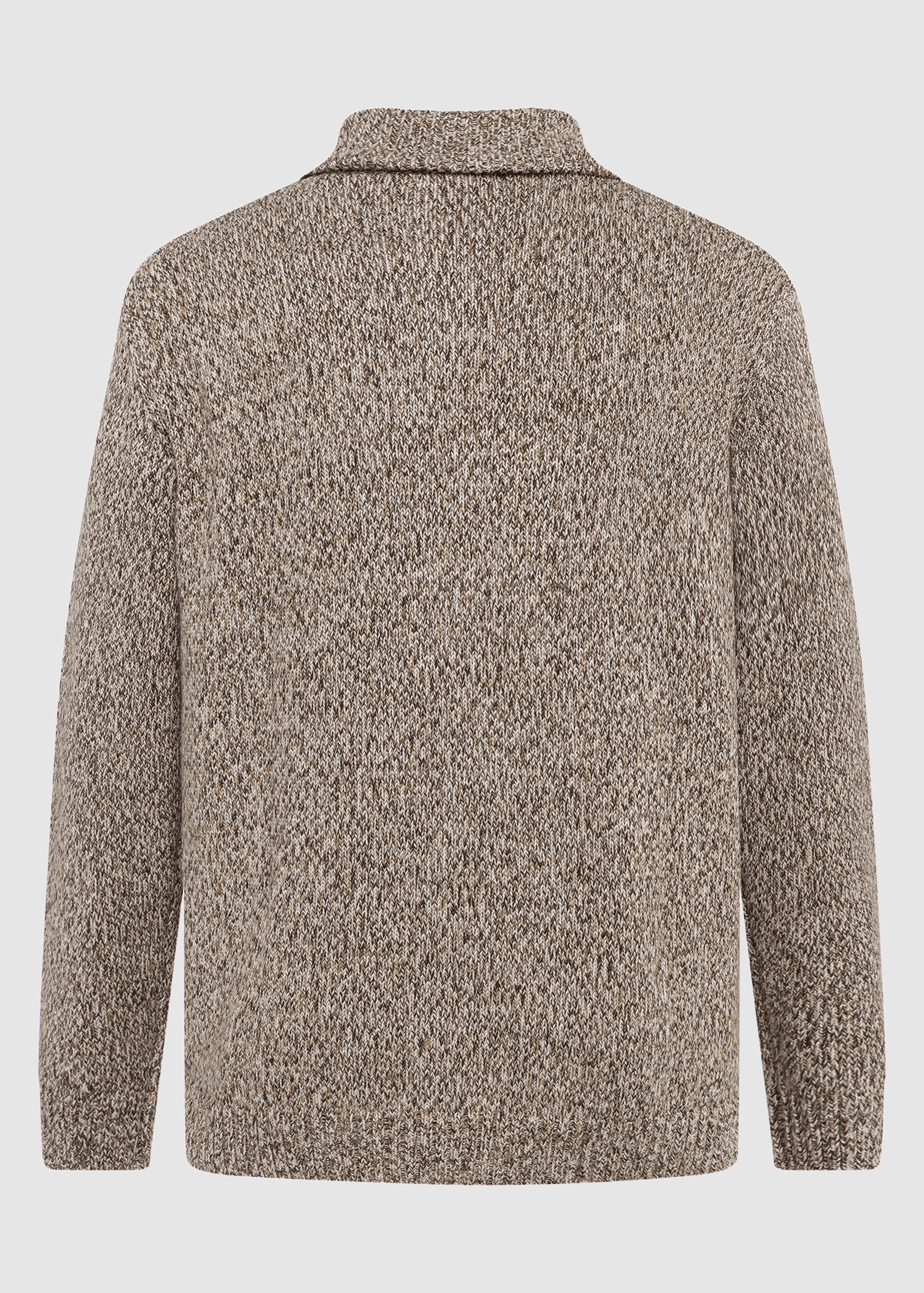 knowledge-cotton-apparel-quater-zip-sweater-brown-multi-9.jpeg Quater Zip Sweater Brown Multi