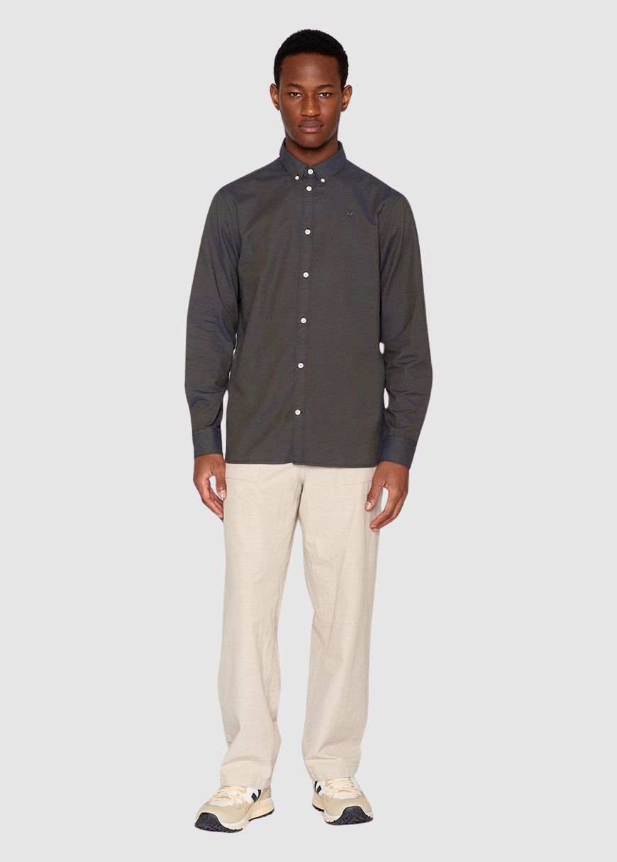 Costom Tailored Fit Small Owl Oxford Shirt Costom Tailored Fit Small Owl Oxford Shirt