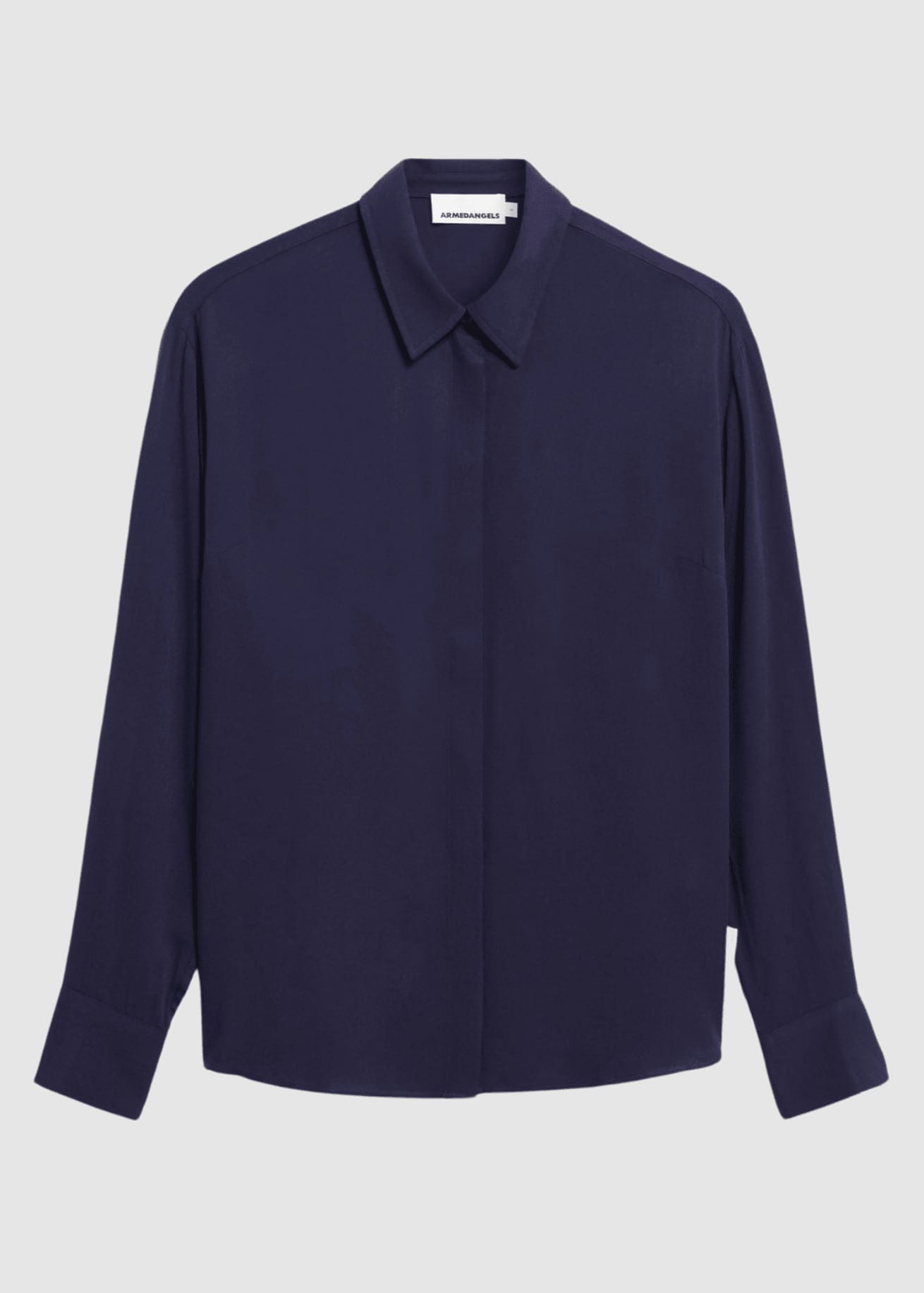 Larisaana Longsleeve Blouse Tinted Navy Larisaana Longsleeve Blouse Tinted Navy