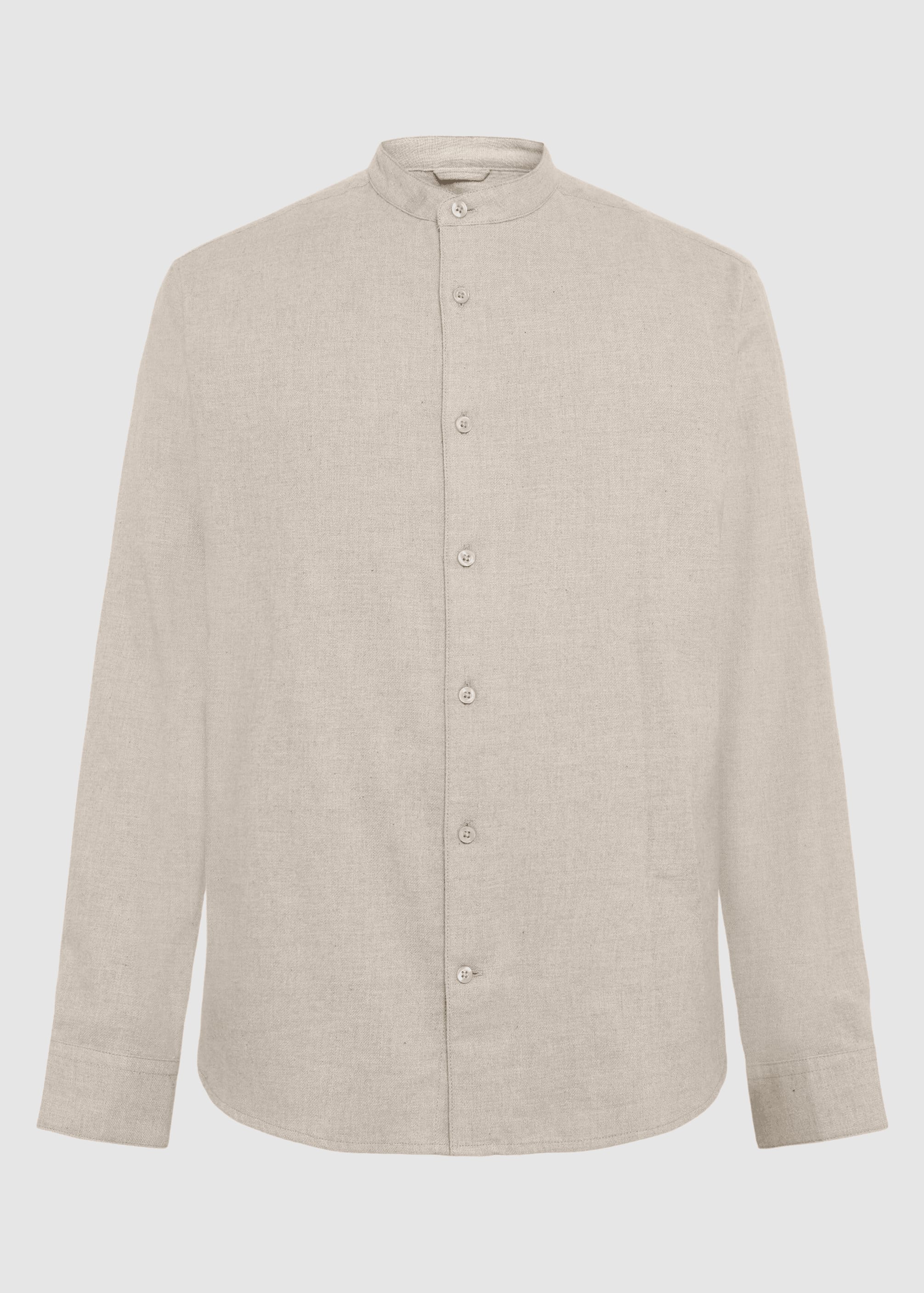 knowledge-cotton-apparel-arch-regular-flannel-shirt-light-feather-gray-1.jpeg Arch Regular Flannel Shirt Light Feather Gray