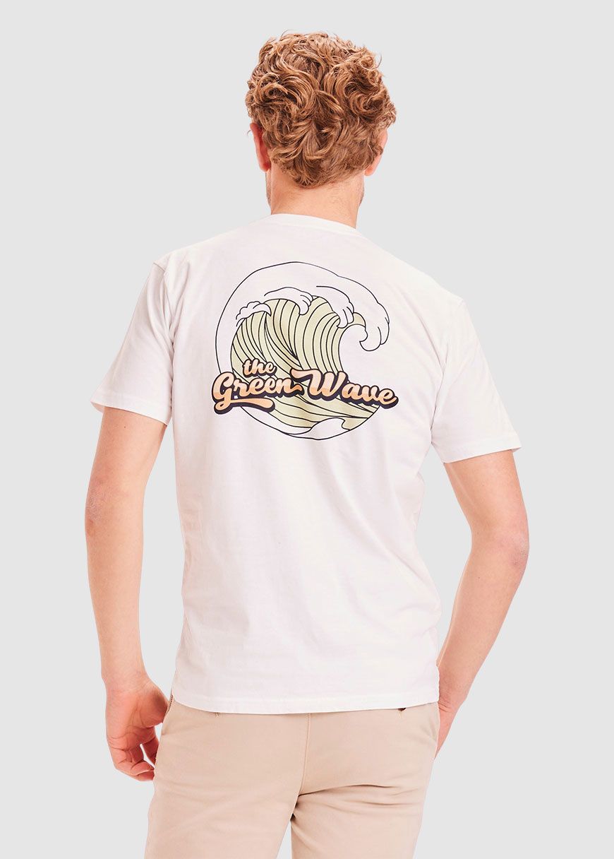 Alder The Green Wave Print Tee Alder The Green Wave Print Tee