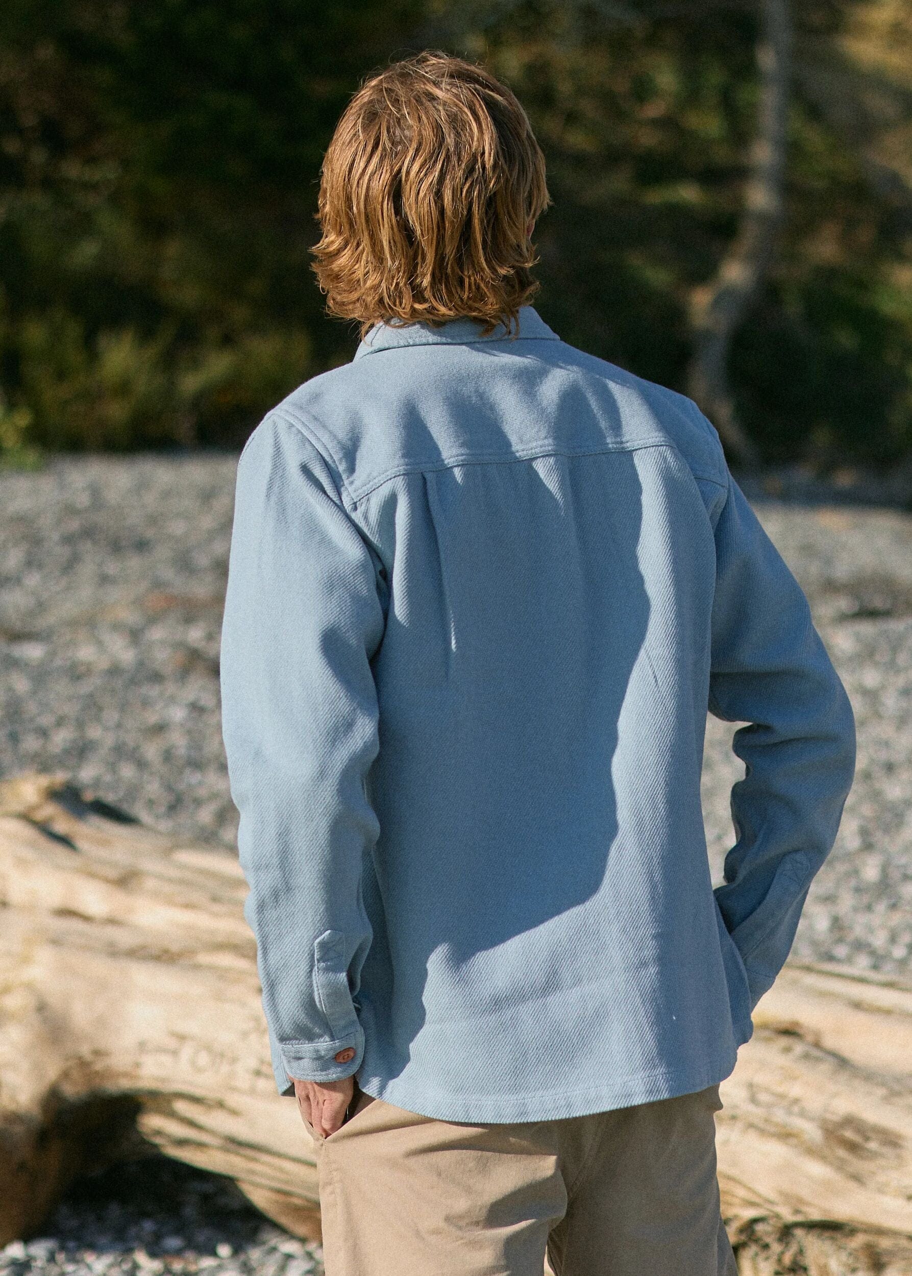 Island Twill Shirt Faded Denim Island Twill Shirt Faded Denim