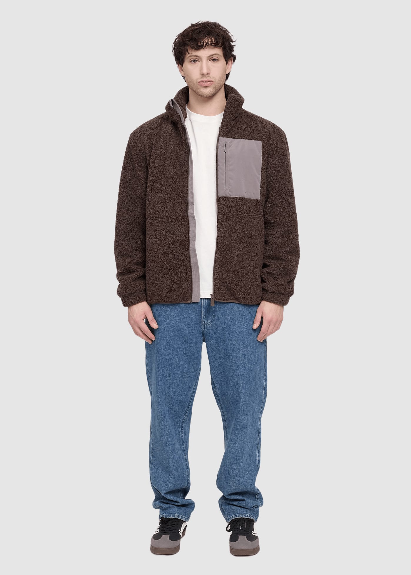 Padded Teddy-Fleece Jacket Chocolate Warm Mud