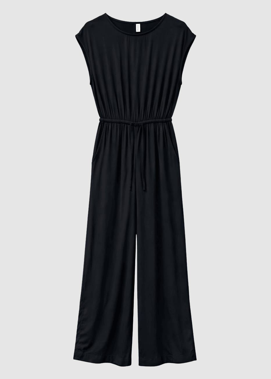 Viscose Jumpsuit Black
