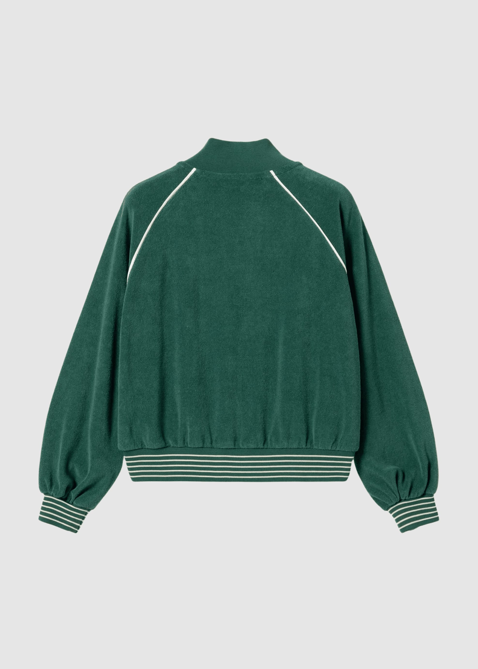 Retro Rally College Jacket Green