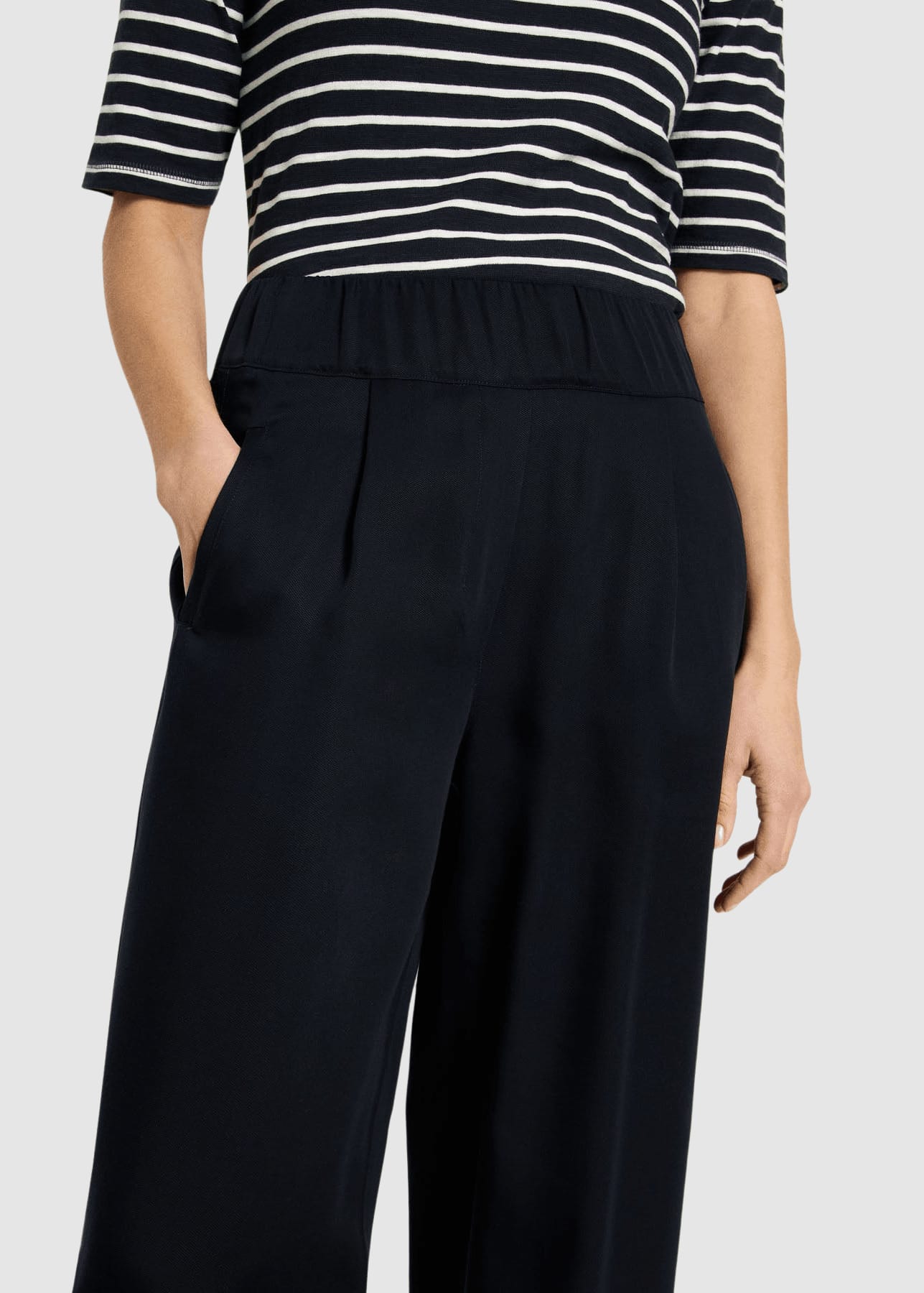 Hose Mit Weitem Bein Midnight