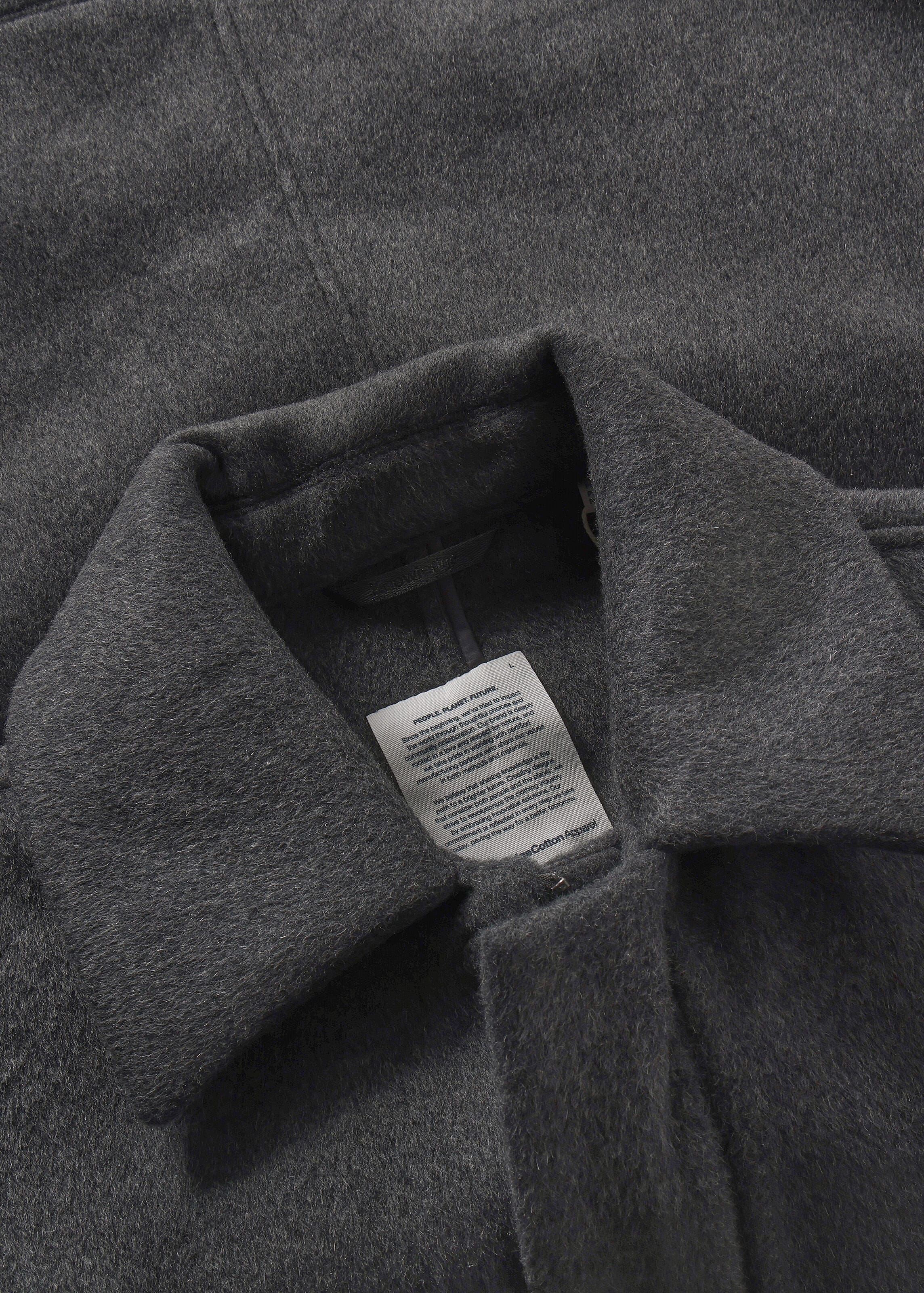 knowledge-cotton-apparel-wool-jacket-dark-grey-melange-10.jpeg Wool Jacket Dark Grey Melange