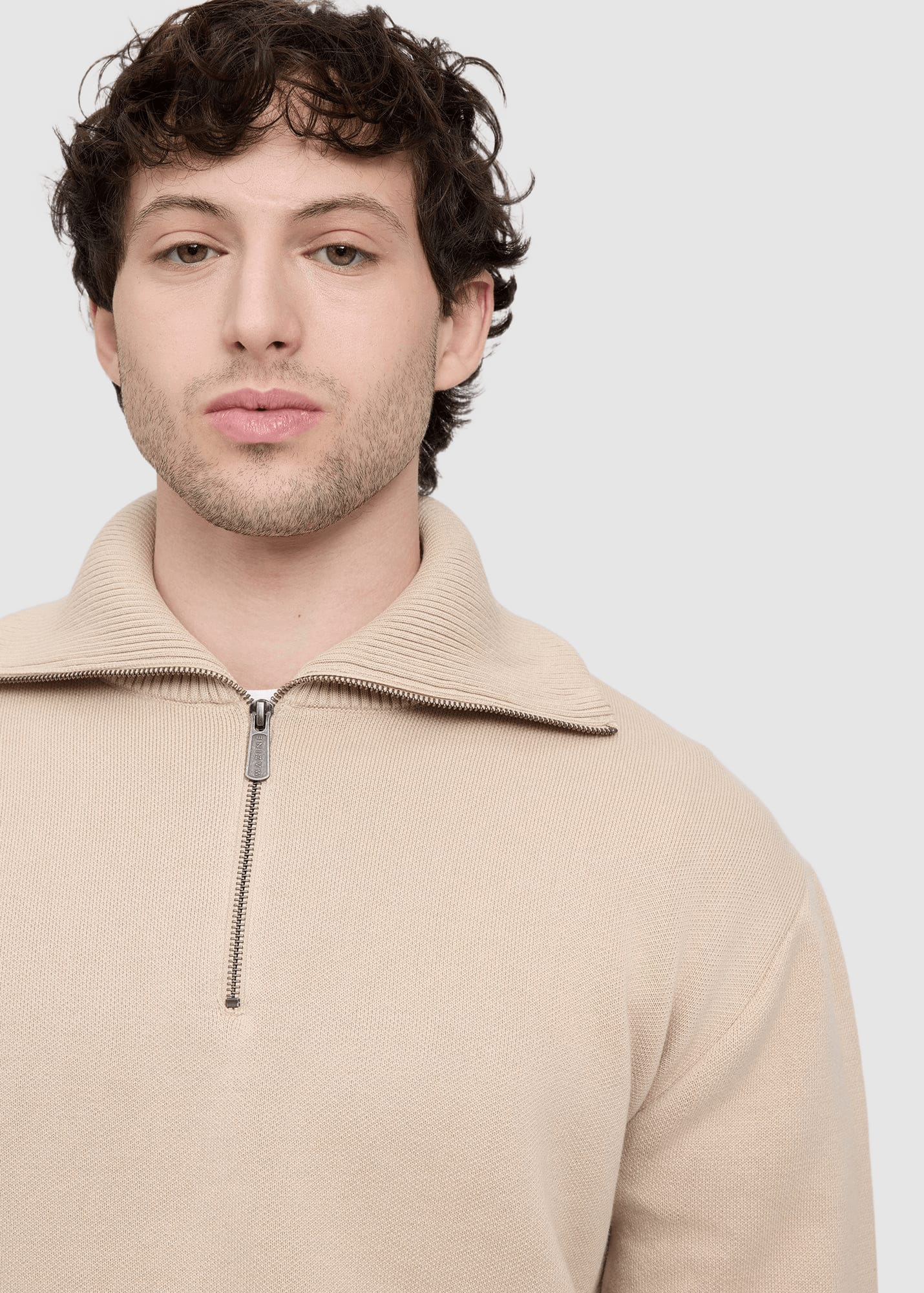mazine-jacquard-knit-troyer-light-beige-5.jpeg Jacquard Knit Troyer Light Beige