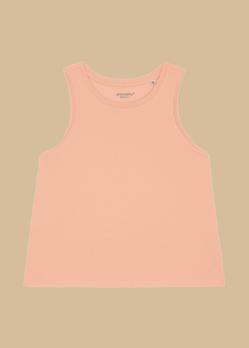 Cropped Oversized Tanktop Woman Cropped Oversized Tanktop Woman