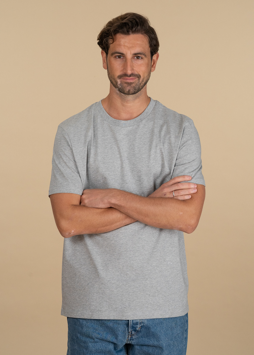 GXB-STTU169-5PACK-HEATHERGREY-03.jpg Classic T-Shirt Man 5er Pack Heather Grey