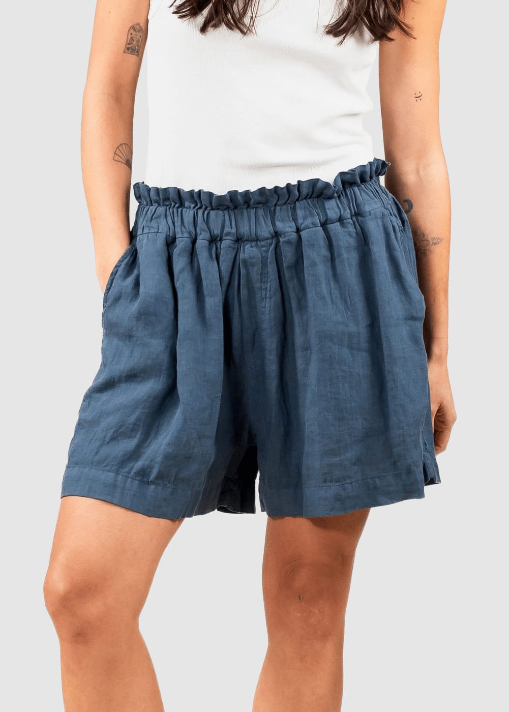 Chloe Linen Short Vintage Grey Chloe Linen Short Vintage Grey
