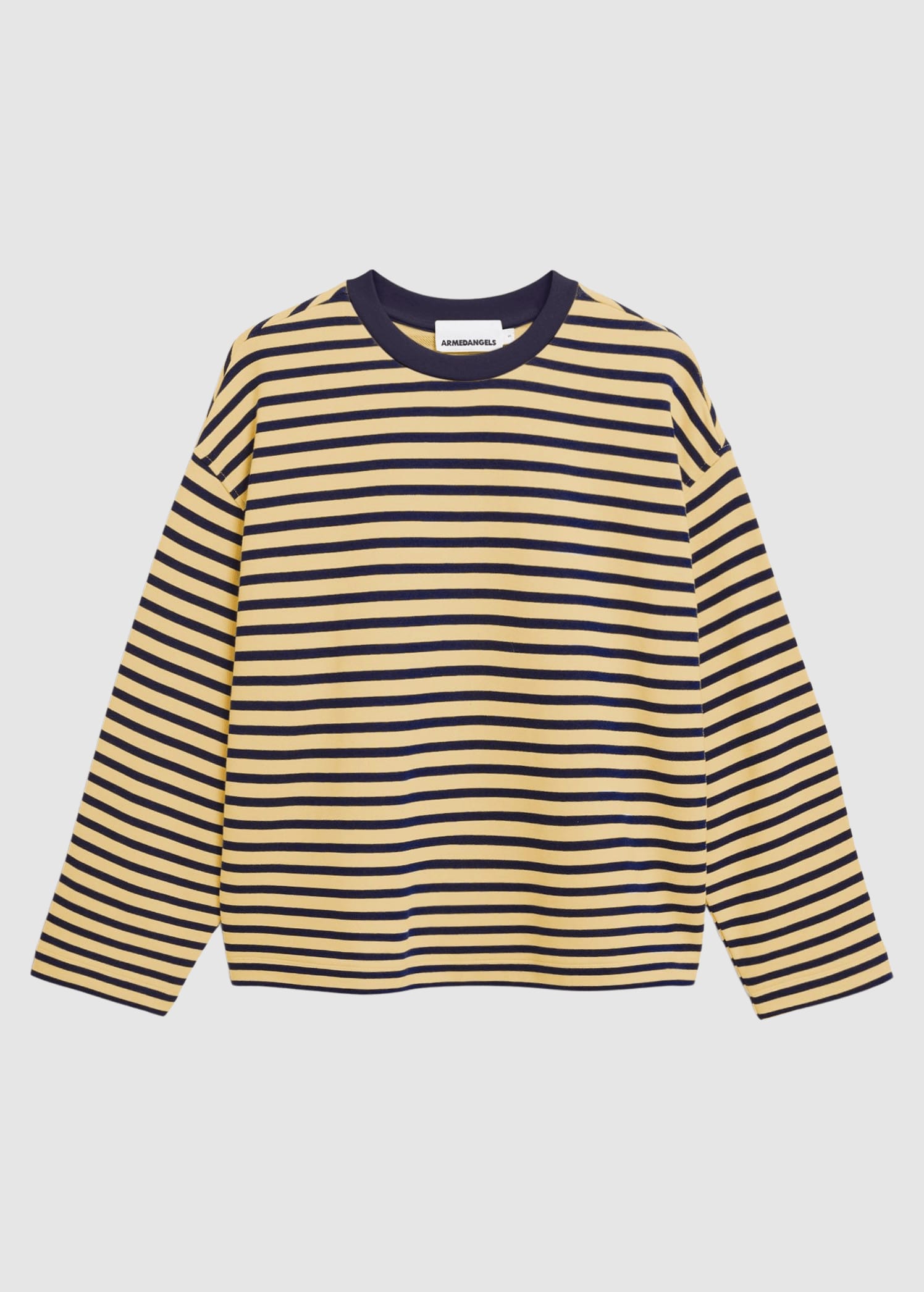 armedangels-frankaa-maarlen-stripe-sweat-golden-hay-tinted-navy-6.jpeg Frankaa Maarlen Stripe Sweat Golden Hay Tinted Navy
