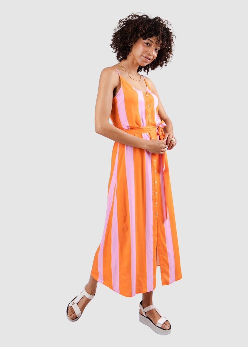 Color Block Strap Dress