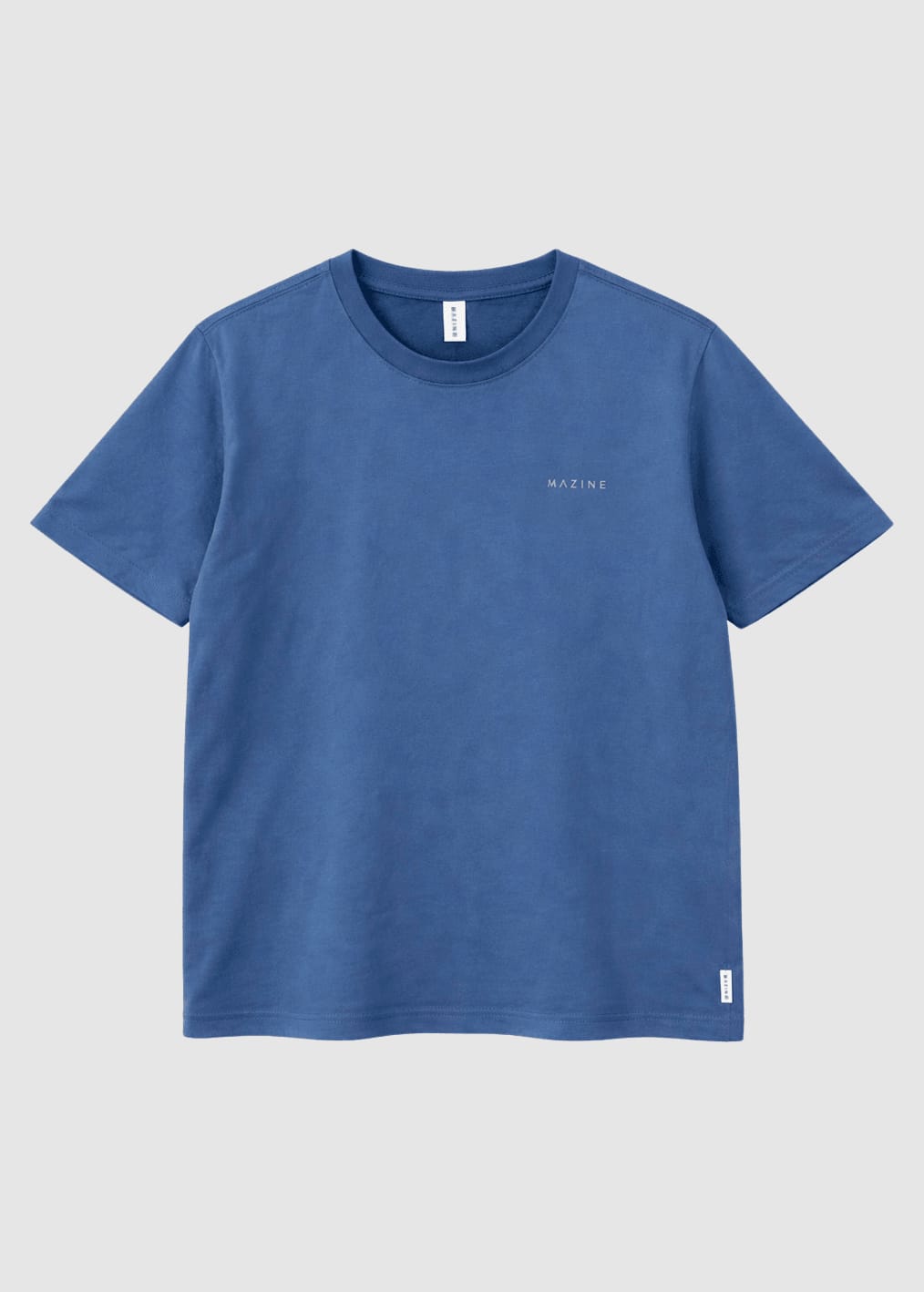 Back Print T-Shirt Blue Indigo Palm Back Print T-Shirt Blue Indigo Palm