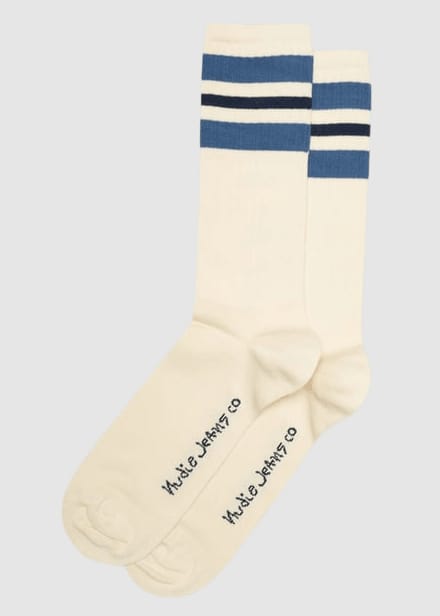 Amundsson Sport Socks Offwhite Blue