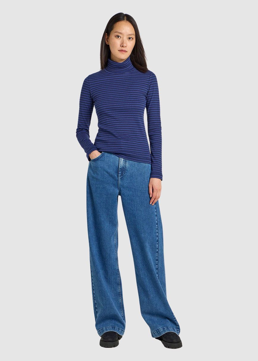 Streifen-Rollkragenshirt Streifen-Rollkragenshirt