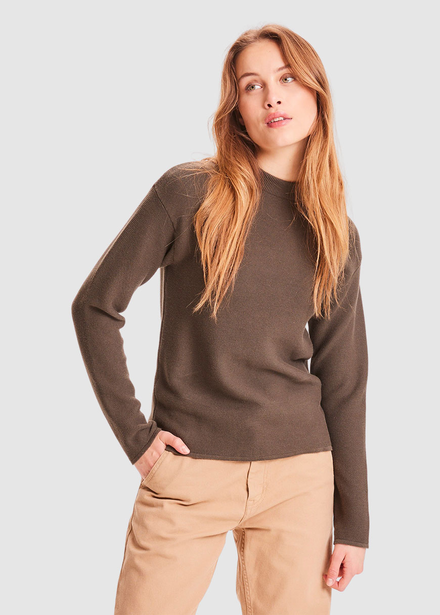 Myrthe Basic Cotton Mock Neck Myrthe Basic Cotton Mock Neck