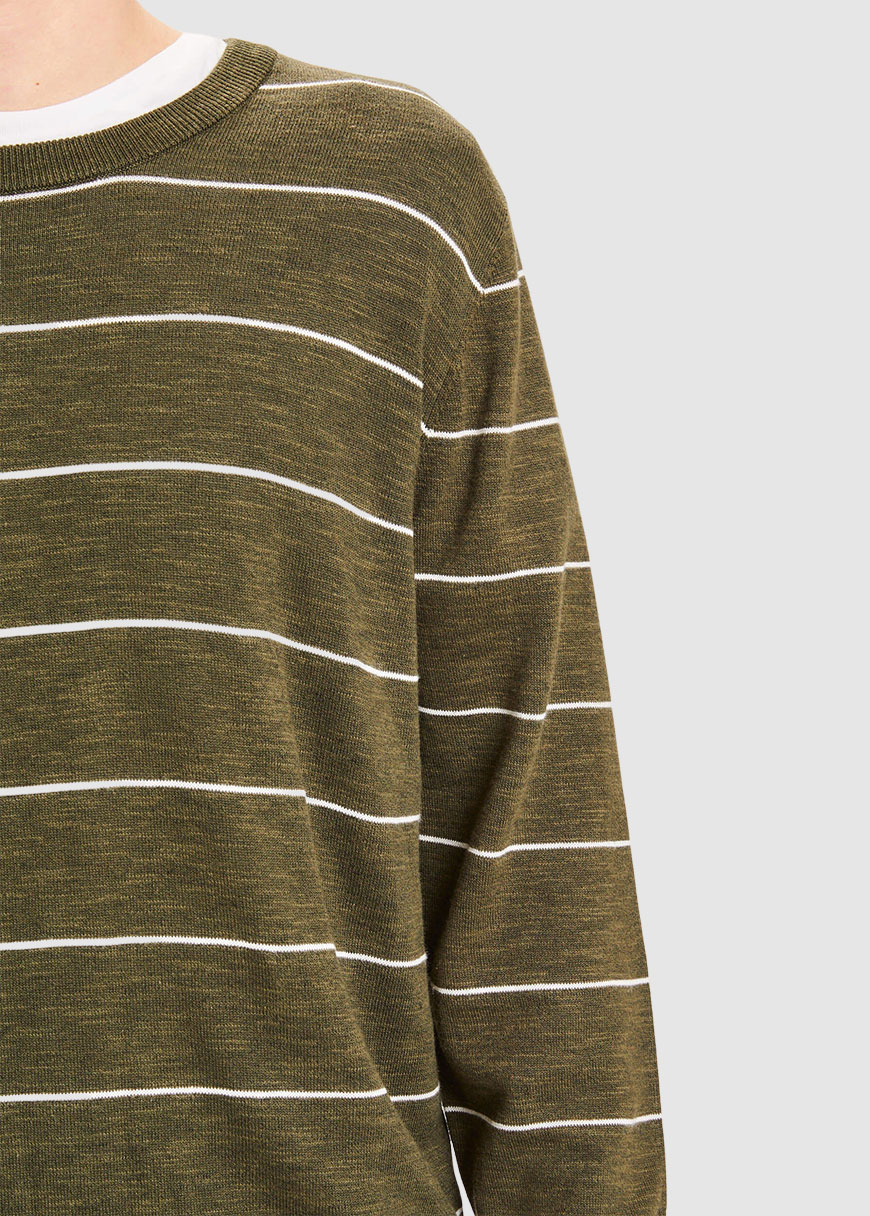 Forrest O-Neck Striped Knit