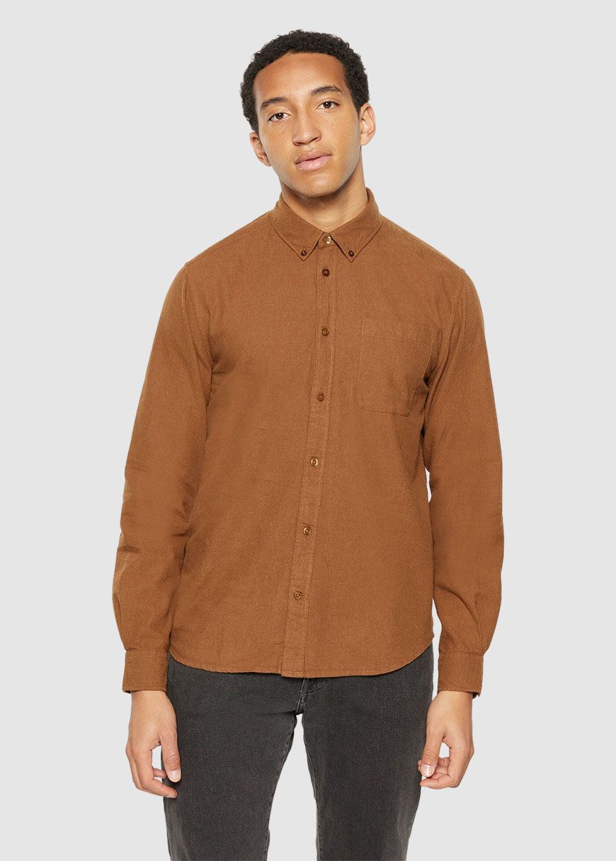 Regular Fit Melangé Flannel Shirt Regular Fit Melangé Flannel Shirt
