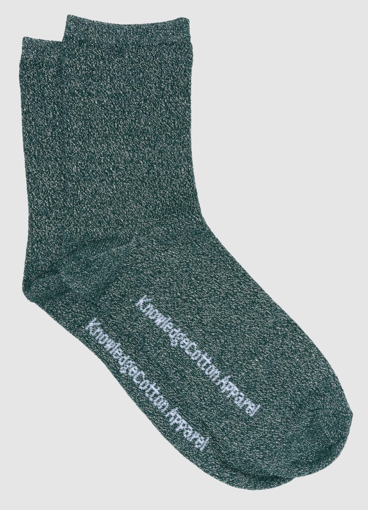 knowledge-cotton-apparel-glitter-socks-trekking-green-1.jpeg Glitter Socks Trekking Green